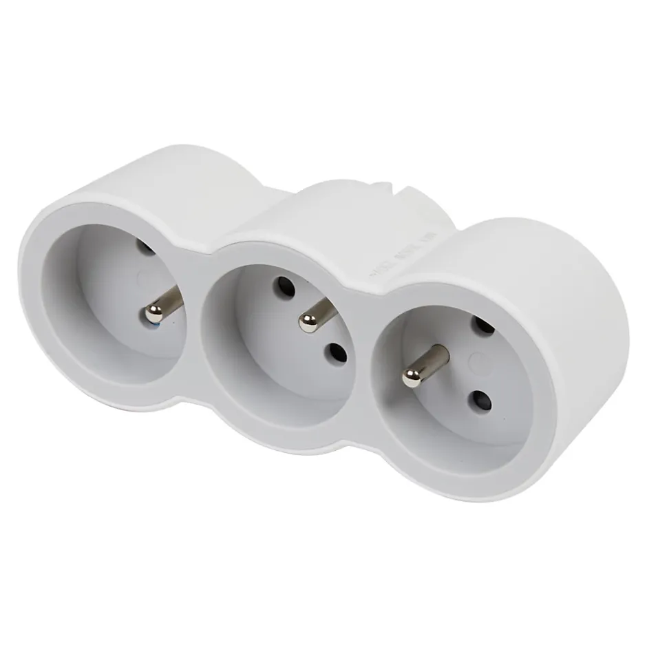 Multiprise 3 prises frontale blanc-Legrand Online