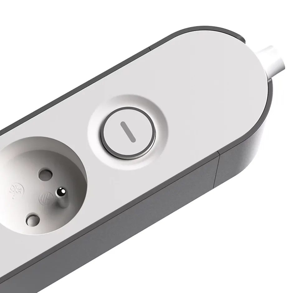 Multiprise 6 prises blanche à câbler-Jacobsen Clearance