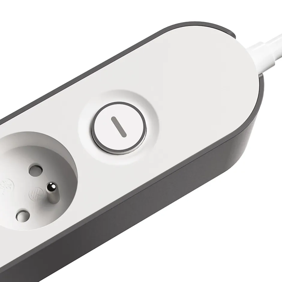 Multiprise 4 prises 3 m blanche^Jacobsen Online