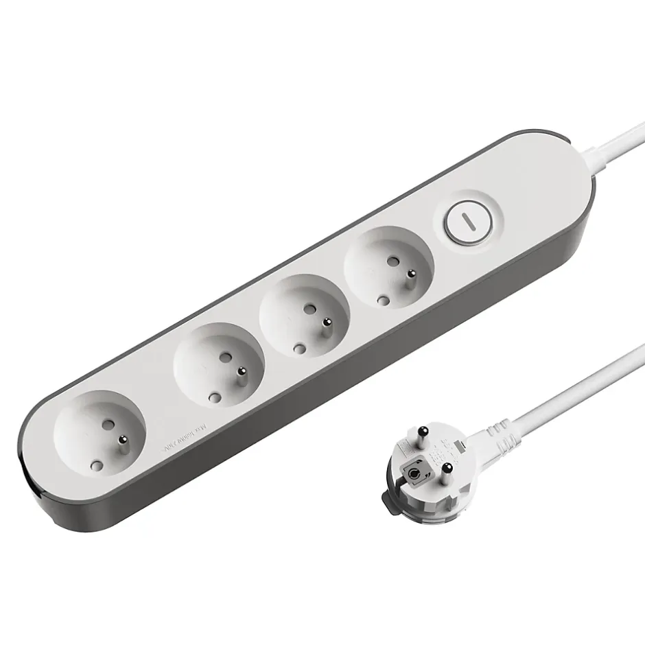 Multiprise 4 prises 3 m blanche^Jacobsen Online