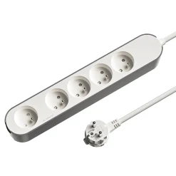 Multiprise 5 prises 3 m blanche^Jacobsen Clearance
