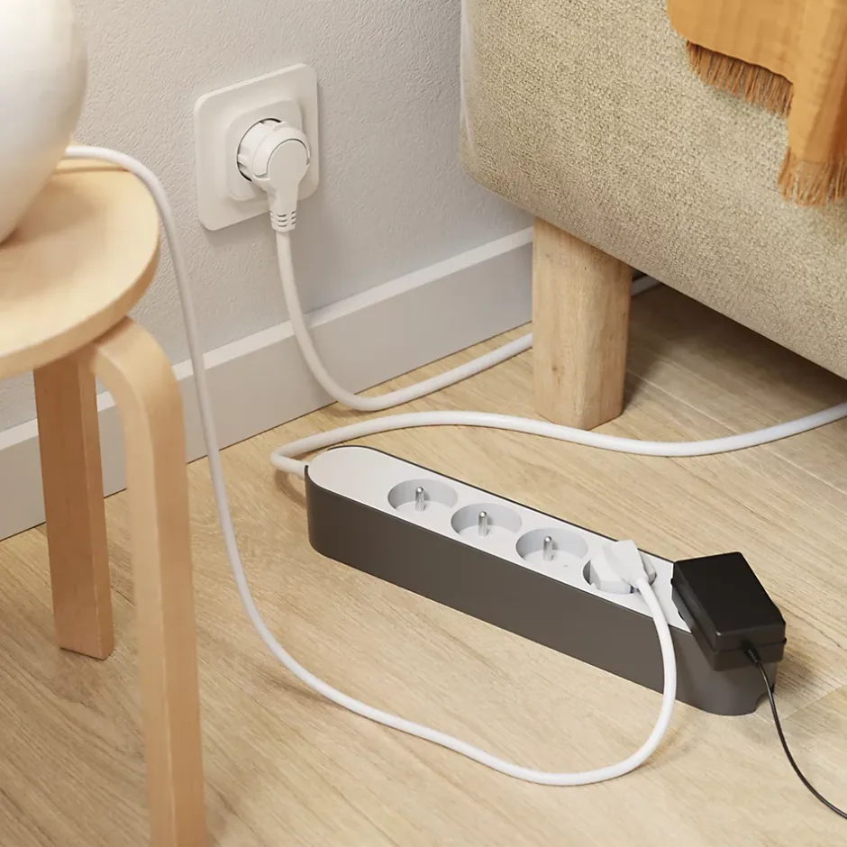 Multiprise 5 prises 3 m blanche^Jacobsen Clearance