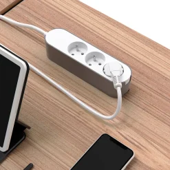 Multiprise 3 prises 1.5 m blanche^Jacobsen New
