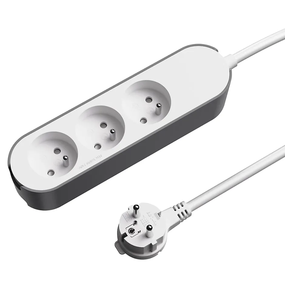 Multiprise 3 prises 1.5 m blanche^Jacobsen New