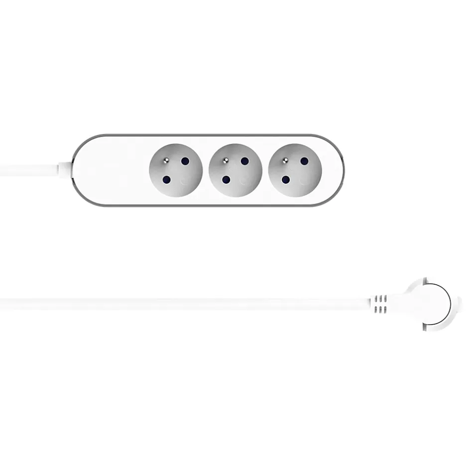 Multiprise 3 prises 1.5 m blanche^Jacobsen New
