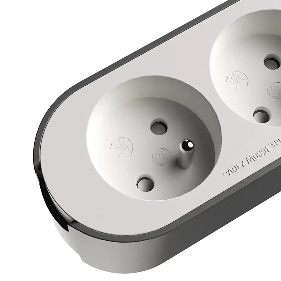 Multiprise 3 prises blanche à câbler^Jacobsen Clearance