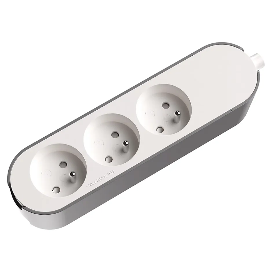 Multiprise 3 prises blanche à câbler^Jacobsen Clearance