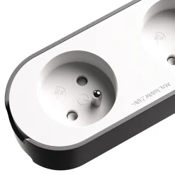 Multiprise 6 prises 3 m blanche-Jacobsen Outlet