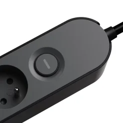 Multiprise 6 prises 1.5 m noire-Jacobsen Discount