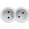 Multiprise 3 prises blanc et gris-Legrand Hot