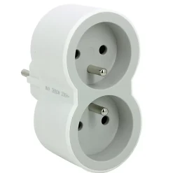 Multiprise 2 prises blanc et gris^Legrand Best