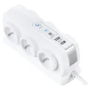 Multiprise 6 prises parafoudre USB 2m blanc^Masterplug