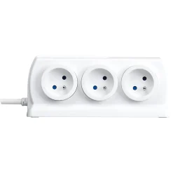 Multiprise 6 prises parafoudre USB 2m blanc^Masterplug