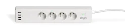 Multiprise connectée Wi-Fi 4 prises 220V + 4 USB 1.8m-Konyks Online