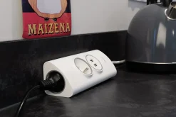 Multiprise d'angle 2P 16A + 2 USB à câbler - Blanc --Otio Sale