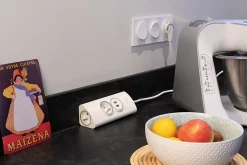 Multiprise d'angle 2P 16A + 2 USB à câbler - Blanc --Otio Sale