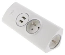 Multiprise d'angle 2P 16A + 2 USB à câbler - Blanc --Otio Sale