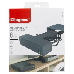 Multiprise parafoudre 4 prises noir 2 m^Legrand Discount