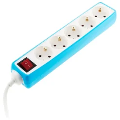 Multiprise Schuko 5x16A bleu-Zenitech Outlet