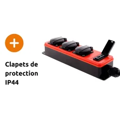 Multiprise étanche 3 prises 16A 2P+T + USB --Zenitech Sale