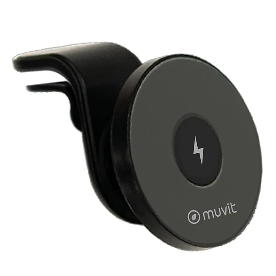 Support Voiture Magnétique Chargeur MagSafe 15W avec Câble USB-C Noir^Muvit New