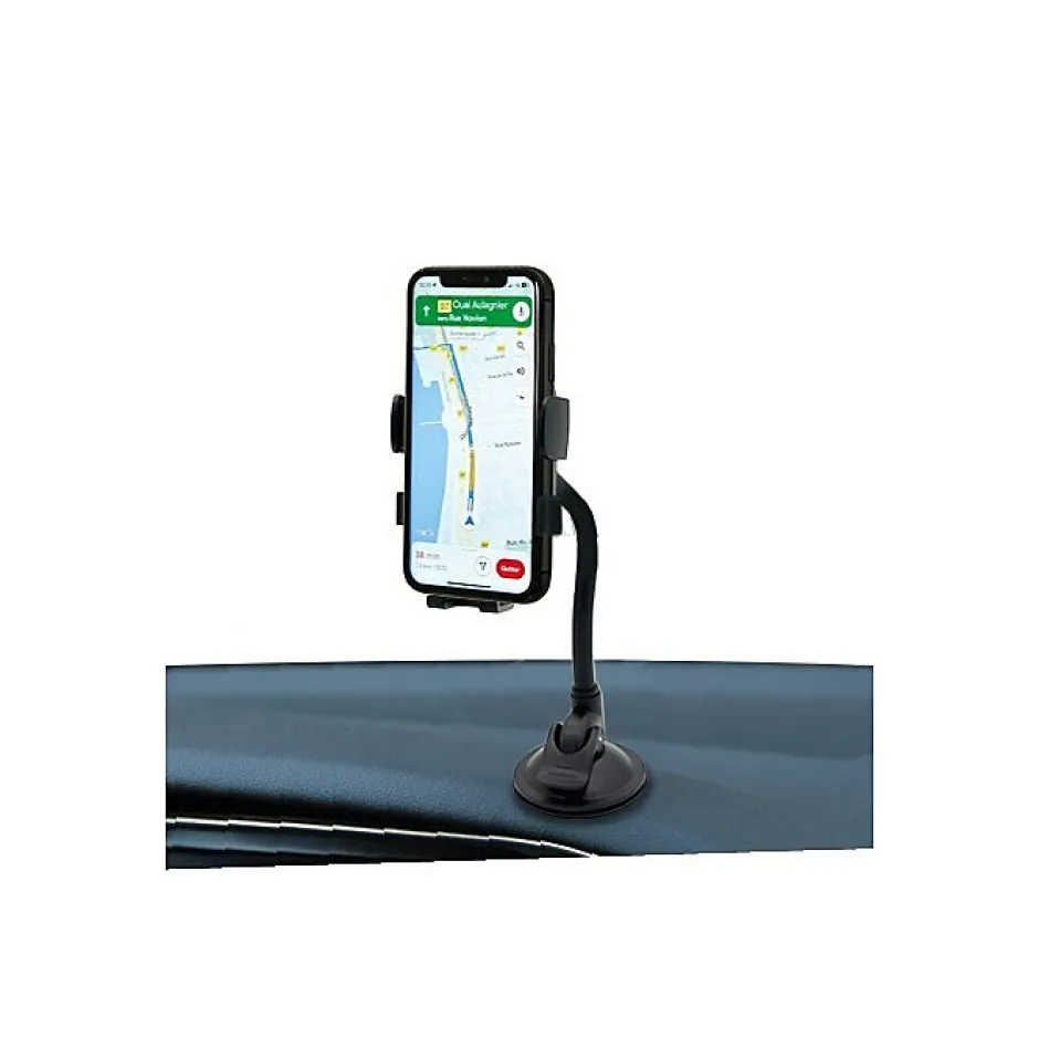 Support Voiture pour Smartphones 2 en 1 Flex avec Pince Extensible à 87mm Noir-Muvit Hot