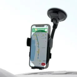 Support Voiture pour Smartphones 2 en 1 Flex avec Pince Extensible à 87mm Noir-Muvit Hot