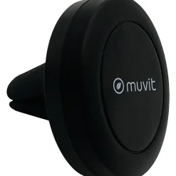 Support Voiture Universel Magnétique en Plastique Fixation Grille d'Aération Noir^Muvit Hot