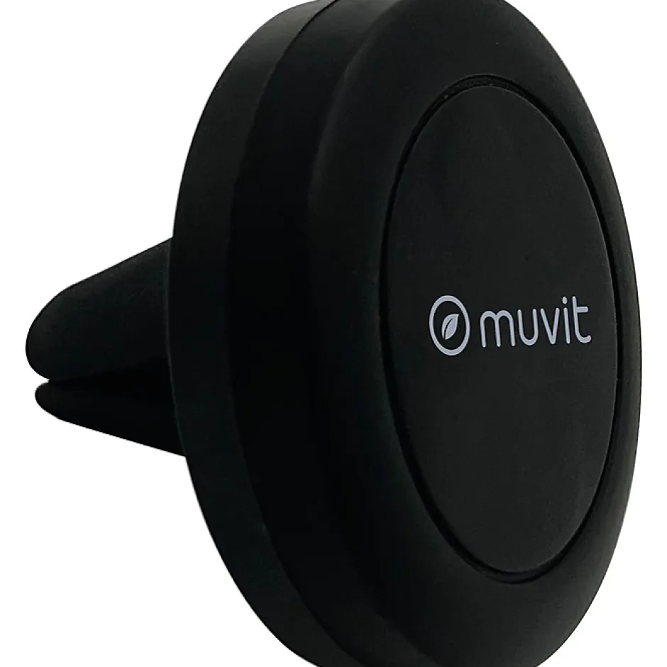 Support Voiture Universel Magnétique en Plastique Fixation Grille d'Aération Noir^Muvit Hot