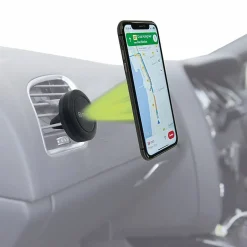 Support Voiture Universel Magnétique en Plastique Fixation Grille d'Aération Noir^Muvit Hot