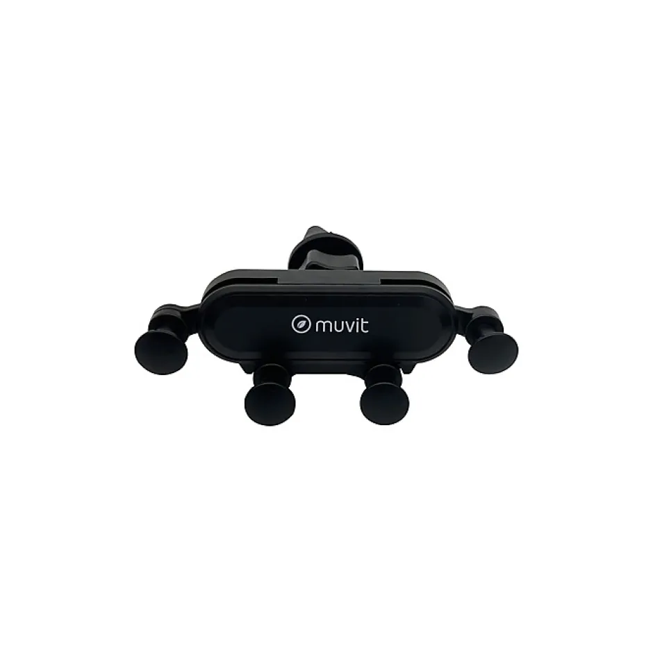 Support Voiture Universel Gravity Rotatif à 360 Fixation sur Grille d'aération Noir^Muvit Hot