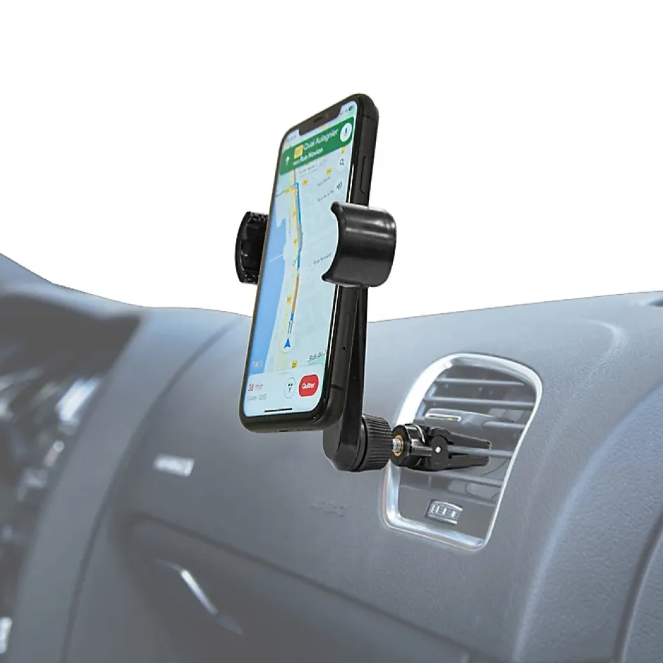 Support Voiture Universel 360 degrés Grip Déporté Rotatif Extensible 80mm Noir-Muvit Clearance