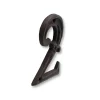 N° de maison - marquage 2 - en fonte - couleur marron - à visser - hauteur 12 cm - Chapuis CFR2^Jean Chapuis Ets Best
