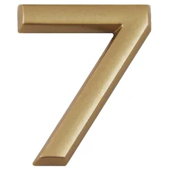 N° de maison - marquage 7 - en PVC - couleur or - autocollant - hauteur 3,7 cm - LD3707^Chapuis