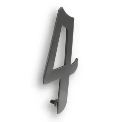 N° de maison - marquage 4 - en acier inoxydable - couleur gris - à visser - hauteur 10 cm - Chapuis CIXA4-Jean Chapuis Ets Sale