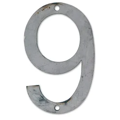 N° de maison - marquage 9 - en acier - couleur gris - à visser - hauteur 12 cm - CPA9^Chapuis Clearance