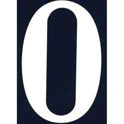 N° de maison - marquage 0 - en PVC - couleur bleu et blanc - autocollant - hauteur 11 cm - NA00-Chapuis Clearance