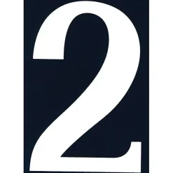 N° de maison - marquage 2 - en PVC - couleur bleu et blanc - autocollant - hauteur 11 cm - NA02^Chapuis Online