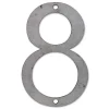 N° de maison - marquage 8 - en acier - couleur gris - à visser - hauteur 12 cm - CPA8-Chapuis Outlet