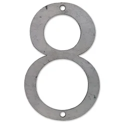 N° de maison - marquage 8 - en acier - couleur gris - à visser - hauteur 12 cm - CPA8-Chapuis Outlet