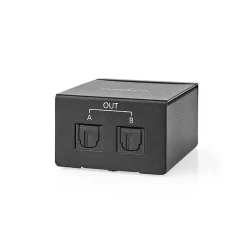 - Repartiteur TosLink deux voies - Entree TosLink femelle - Bouton poussoir^Nedis Clearance