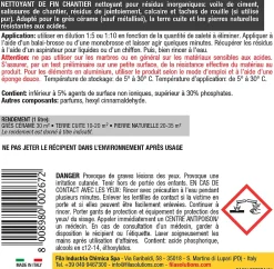 Nettoyant fin de chantier intérieur extérieur 1L^Fila Best