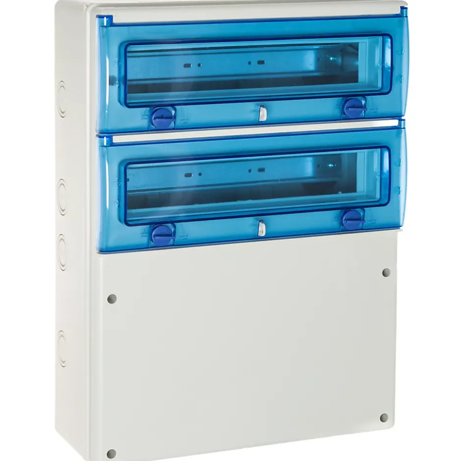 1332p Coffret Pour Prises De Courant 2 Rangées De 16 Modules - étanche Ip65 - Indubox-Solera Discount
