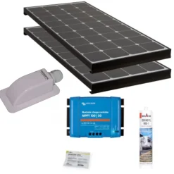 Pack BLACK BOOSTER 2x Panneaux Solaires 120W + Régulateur solaire VICTRON 30A-Antarion Online