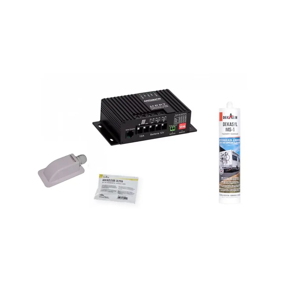 Pack Panneau Solaire Monocristallin 140W + Kit de Pose Solaire avec Régulateur-Antarion