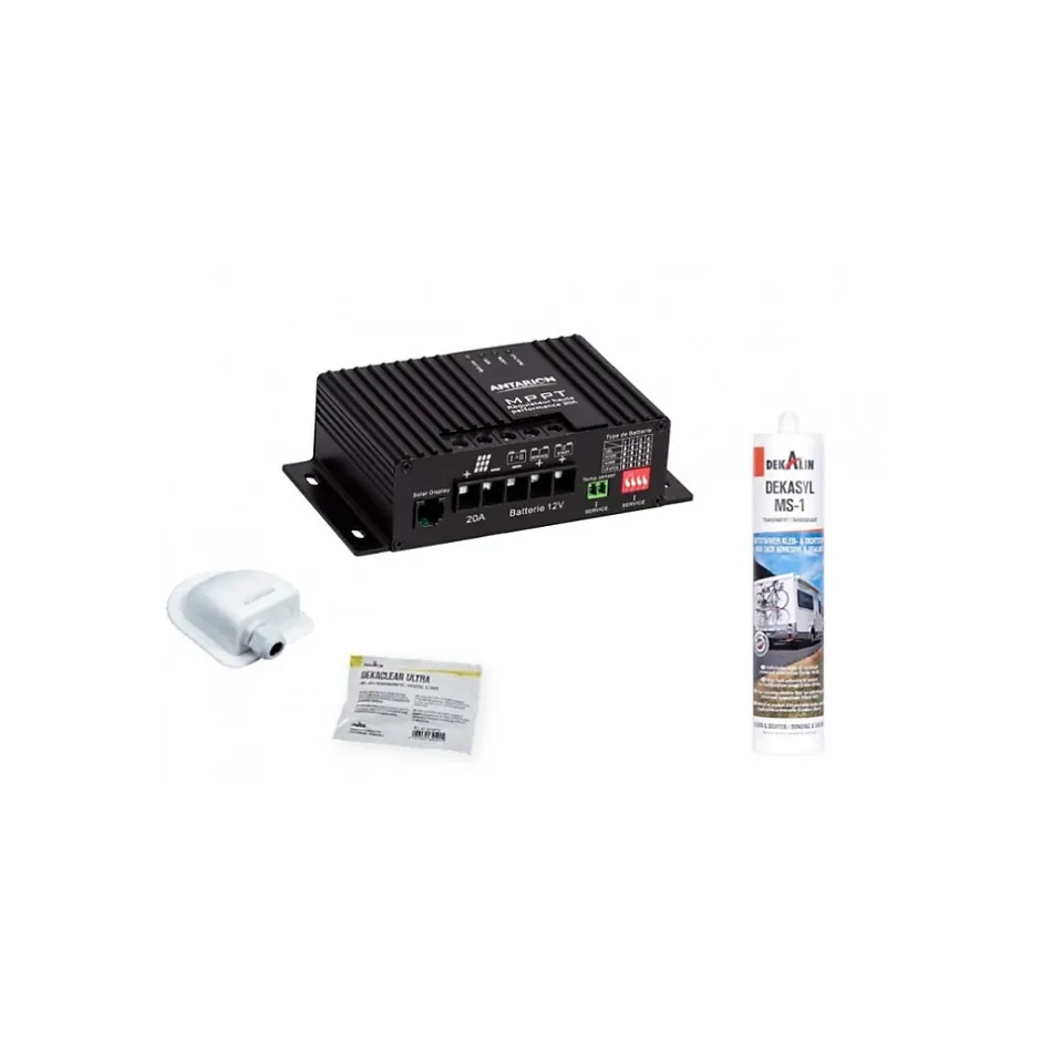 PACK Panneau Solaire Souple 150W Ultra Léger + Régulateur de charge Bluetooth + Kit de pose^Antarion Outlet