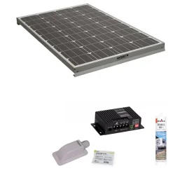 Pack Panneau solaire 160W camping car + Kit de pose solaire avec régulateur de charge MPPT 160W 10A^Antarion Hot