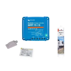 Pack Panneau solaire 140W camping car + kit de pose solaire avec régulateur de charge VICTRON MPPT 220W 15A^Antarion Best