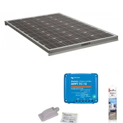 Pack Panneau solaire 140W camping car + kit de pose solaire avec régulateur de charge VICTRON MPPT 220W 15A^Antarion Best