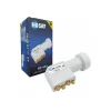 Pack Parabole satellite acier 80cm + LNB Quad Universel 0,1dB-Hdsat New